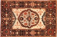 Carpet with sun medallion from Farahan, Carpet Museum 01