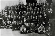 Eighty five pupils and seven teachers of the Gaitanakeia School of the Greek Community of Madytos, 1910