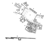 Hellenistic Olbia, plan of the center of the Upper City