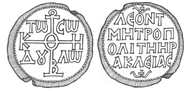 Lead seal of Leontios Metropolitan of Herakleia