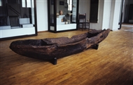 Dug-out canoe (monoxylo) in the Archaeological Museum of Varna