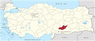 Adıyaman Prefecture (in SE Anatolia): its location in the map of Turkey