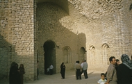 Nomad families in the west atrium of the most ancient Sasanid palace