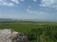 Θέα προς τη λίμνη Βαν από τη νότια περιοχή του Κάστρου του Βαν