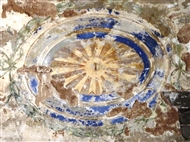 Στο καππαδοκικό Ανδρονίκι (τον Οκτ. του 2015): Ίχνη χρώματος από τη διακόσμηση του Ιερού της Αγίας Τριάδας