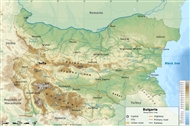 Γεωφυσικός χάρτης της Βουλγαρίας (γύρω στα 2000-2010)