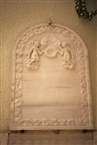 Ταφόπλακα του 1854 από το μνήμα του Λοΐζου Τρανού στην Αγ. Ευφημία Χαλκηδόνος (το 2005)