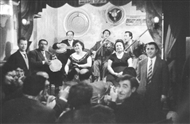 Greek nightlife in Beyoğlu (the old Pera): popular orchestra with two women singers, 1962