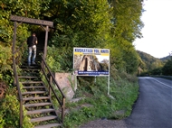 The pathway to the Roman honorary monument