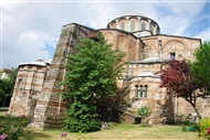 From the garden of the Chora Monastery (or Kariye): the East façade of the byzantine monument