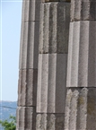 Assos, goddess Athena’s temple: the shaft of the Doric columns with their severe flutings