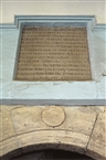 Varna, the church of Saint Athanasios: inscription of 1838 above the lintel of the exonarthex