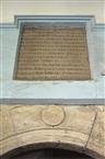 Varna, the church of Saint Athanasios: inscription of 1838 above the lintel of the exonarthex