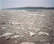 Ice in the river