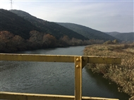 Bridge over the Strymon River near its estuary