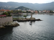 Fishing near the rocks of the Western or Small port (Küçük Liman) of Amasra