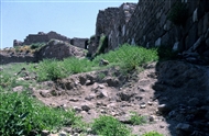 The Byzantine fortification of the upper city of Ankara (in 1994)