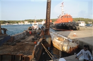 View from the ferryboat Kabatepe-Gökçeada (Imbros)