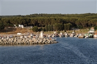 View from the ferryboat Kabatepe-Gökçeada (Imbros)