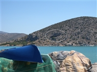 The entrance to the Franchthi Cave seen from the fishing-village Koilada (June 2013)