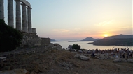 Cape Sounion (June 2019): The view during sundown