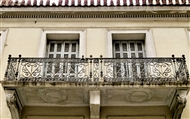 The old seat of the Panorama on Alexandrou Soutsou Street: Second-floor balcony (in 2017)