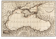 The Euxine Pontus [Black Sea] and the Sea of Azov, engraving of 1799