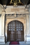 The marble doorway with the ornamental frames