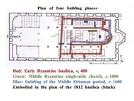 Saint Stephen’s church in Arnaia: plan of four building phases