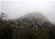 Τερμησσός (τον Μάρτιο του 2013): Ομίχλη καλύπτει τις κορυφές του όρους Σόλυμνος / τ. Güllük Daği