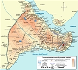 Τοπογραφικός χάρτης Κωνσταντινουπόλεως κατά τη Βυζαντινή περίοδο