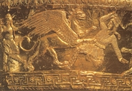 Από τη χερσόνησο Ταμάν στην είσοδο της Αζοφικής: Χρυσό στέμμα ιέρειας της Δήμητρας (λεπτομ.), 4ος π.Χ. αιώνας