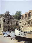 Μεσημβρία: Κατάλοιπα του βυζαντινού τείχους κοντά στην είσοδο της χερσονήσου (το 1987)