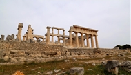 Ο ναός της Αθηνάς Αφαίας: Η νότια μακριά πλευρά του κτίσματος
