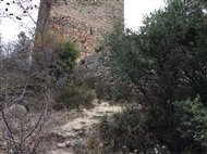 Ο οχυρωματικός περίβολος του Πύργου της Απολλωνίας: η βόρεια πλευρά και τμήμα της δυτικής