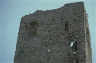 Ο Πύργος της Απολλωνίας (το 1982): οι δύο τελευταίοι όροφοι με το καμαρωτό παράθυρο και τη ζεματίστρα
