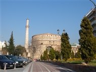 Θεσσαλονίκη: Η Ροτόντα από την Αψίδα του Γαλέριου (Καμάρα) το 2012