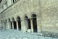 Αγ. Σοφία Αχρίδας (το 1983): Ο λεγόμενος «εξωνάρθηκας» του διώροφου και υπέρκομψου προστώου του 1313-1314 (το κάτω μέρος)