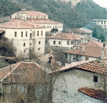 Μελένικο, γενική άποψη του οικισμού προς τα βόρεια και τον Άγιο Νικόλαο (το 1987)