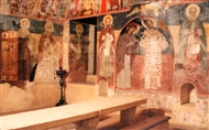 Τοιχογραφίες του 17ου αιώνα στην τράπεζα της Μονής Μπάτσκοβο γύρω από την τάβλα