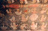 Λεπτομ. από την πολυπρόσωπη τοιχογραφία που εικονίζει Τη Ρίζα του Ιεσσαί στην τράπεζα της Μονής Μπάτσκοβο