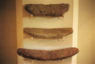 Μολύβδινοι στύποι (εξαρτήματα) αρχαίων αγκυρών στο Αρχαιολ. Μουσείο Σωζούπολης