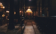 Φιλιππούπολη. Εσωτερική όψη της Αγίας Μαρίνας (το 1993): Το νότιο κλίτος του μεγαλοπρεπούς ναού