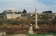 Ο μοναδικός κίονας από το Αρτεμίσιον, τον ξακουστό ναό της Εφεσίας Αρτέμιδος (τον Δεκ. του 2000)