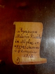 Αγ. Ευφημία Χαλκηδόνος: Η αφιερωματική επιγραφή του 1913 στην εικόνα του αγ. Δημητρίου