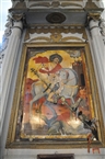 Ο άγιος Γεώργιος, η βασιλοπούλα και ο δράκος: φορητή εικόνα στον ναό της Παναγίας της Τενέδου