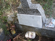 Γλυκύ, στο Κοινοτικό Κοιμητήριο του χωριού: «Ζαφείριος Δεληκωσταντής 16-4-1916 + 19-11-1990»