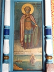 Μόλυβος, στο εκκλησάκι του Αγίου Νικολάου: «Ο ΑΓ. ΜΗΝΑΣ ο Αιγύπτιος» και το θαλασσινό θαύμα, εικόνα του 1914