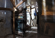 Ο βυζαντινός Άγιος Νικόλαος στον Μεσοπόταμο (τον Μάιο του 2018): Το εσωτερικό του ναού υπό αναστήλωση