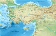 Η Μικρά Ασία και τμήμα της Μέσης Ανατολής κατά την Ελληνιστική και κυρίως τη Ρωμαϊκή περίοδο: γενικός χάρτης